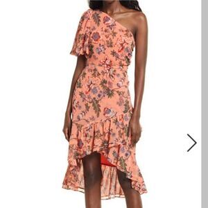 NWOT Chelsea28 One Shoulder High Low Dress
